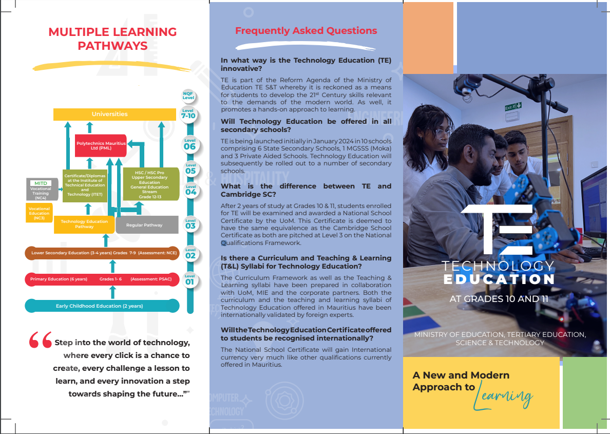Technology Education Modern, Innovative & Diversified Curriculum ...
